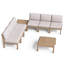 Ensemble de conversation pour le patio en teck pour 6 personnes-1275036475