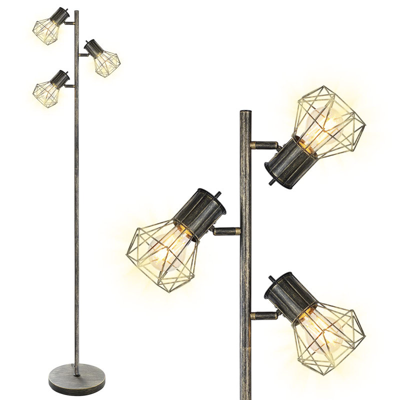 Jaimen 64.02'' Tree Floor Lamp, Tree-Bronze