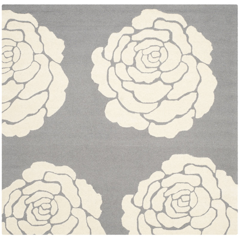 Tapis en laine touffeté à la main Cannen, Carré 6 pi