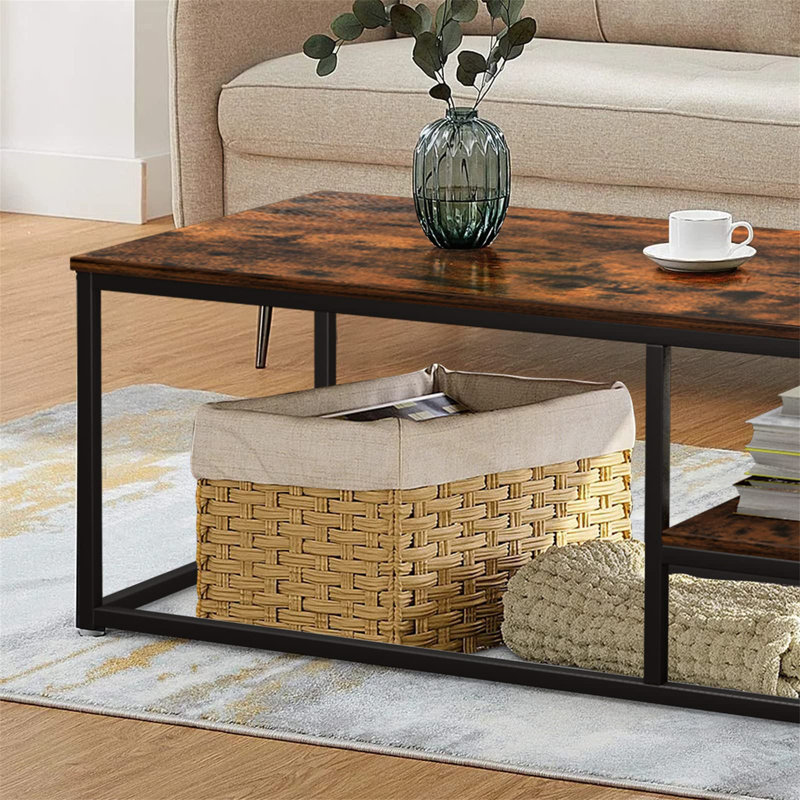 Adkinson Coffee Table with Storage, Vintage brown