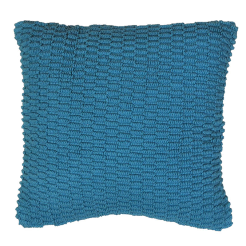 Housse de coussin en coton , Aigue-marine