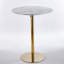 Ensemble de table de bar Modern Gold moderne avec 2 tabourets de bar réglables, table de pub ronde à motif de marbre pour le bar et la cuisine-1536850696