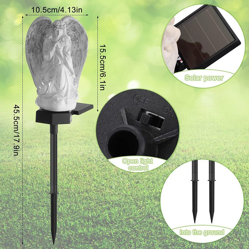 Handles Resin Solar Powered Resin Pathway Light
