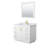 Miranda 42" Freestanding Single Bathroom Vanity with Marble Top with 34" Mirror-97924010-97924011