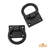 Small Ring Door Knocker or Cabinet Pulls True Solid CAST Iron Blackened Hammered Finish