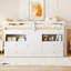Lit mezzanine simple avec 4 tiroirs, sous l'armoire et les tablettes-118007733