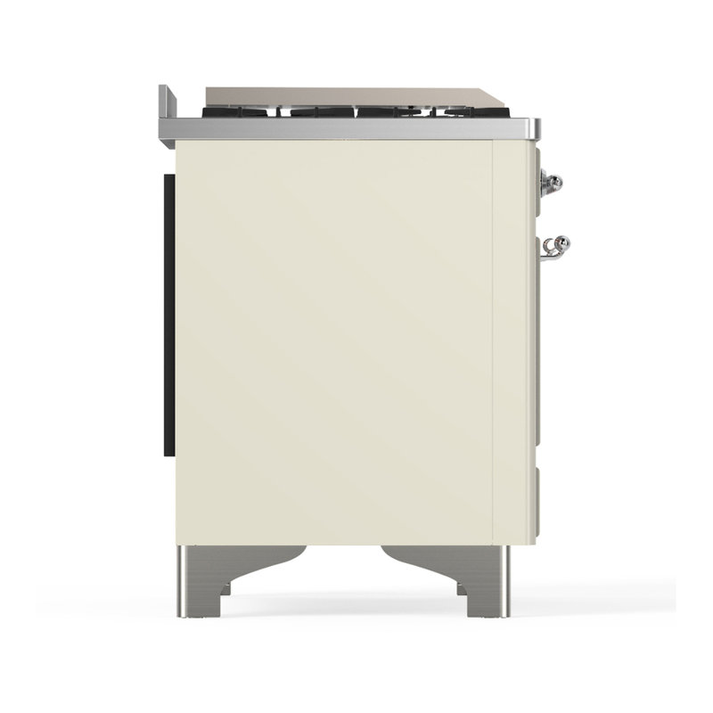 Majestic III Series 48 Inch Dual Fuel Range with 5 Sealed Burners, Griddle, Frenchtop in Matte Graphite (Liquid Propane, Burnished Trim)