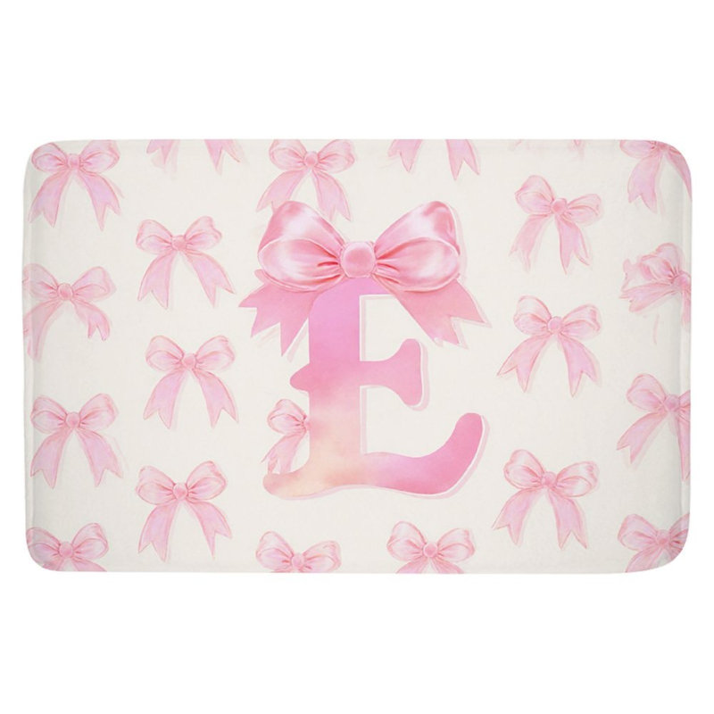 Tapis pour salle de bain rose
