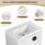 Ensemble de meuble-lavabo simple 27,83 po avec plateau en céramique Espitia-1717404364-1717404365