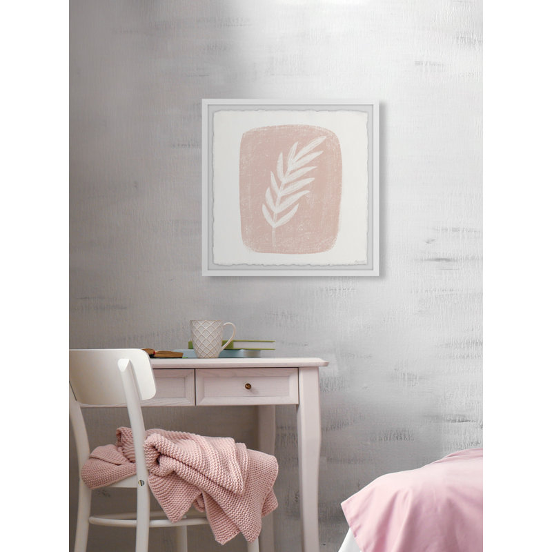 Falling Tropical Leaf - Single Picture Frame Painting, 30cm H x 30cm W x 3.81cm D