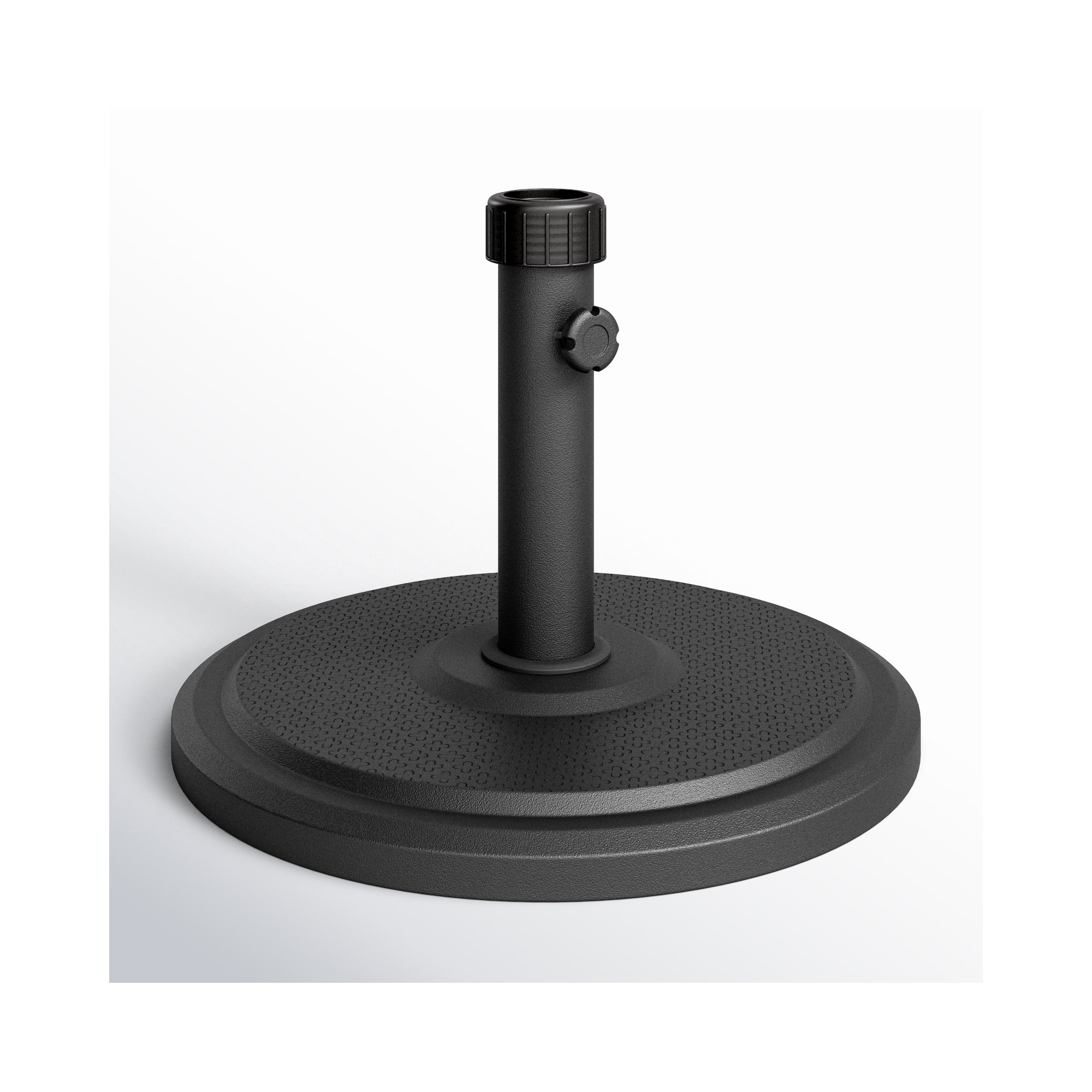 Kade Fiberstone Free Standing Umbrella Base, Black