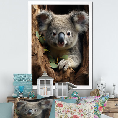 Portrait de koala gris III - impression