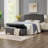Upholstered Tufted Button Storage Bench-1621079637
