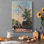 Main Street Flag Raising-Gallery Wrapped Canvas - Ready to Hang