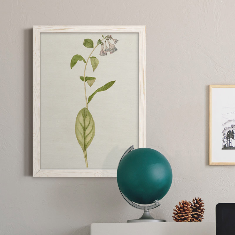 Mauve Garden Flowers IV, toile encadrée de qualité supérieure - prête à être accrochée, H 24 po x l 20 po x P 1 po, Blanc