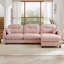 Canapé modulaire Basic, canapé modulaire en L avec repose-pieds, tissu en chenille de qualité supérieure, dossier capitonné, conception ergonomique-1075299403