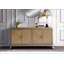 Armoire console en chêne naturel Dodie