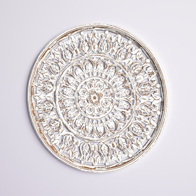 Carved Mandala Round Wall Décor