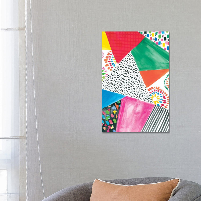 Colorfully Happy IV by Amanda Mcgee - Wrapped Canvas Painting, 66.04 cm H x 45.72 cm W