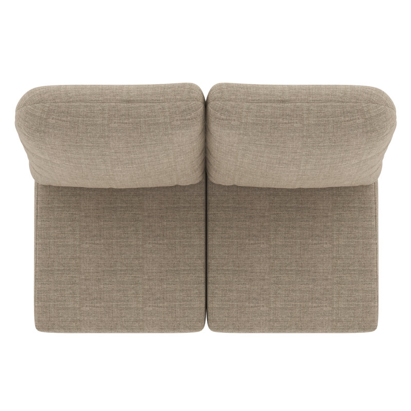Indoor/Outdoor Sunbrella® Seat/Back Cushion, Cast Shale Sunbrella® Plainweave