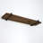 Solid Wood Bracket Shelf with Live Edge