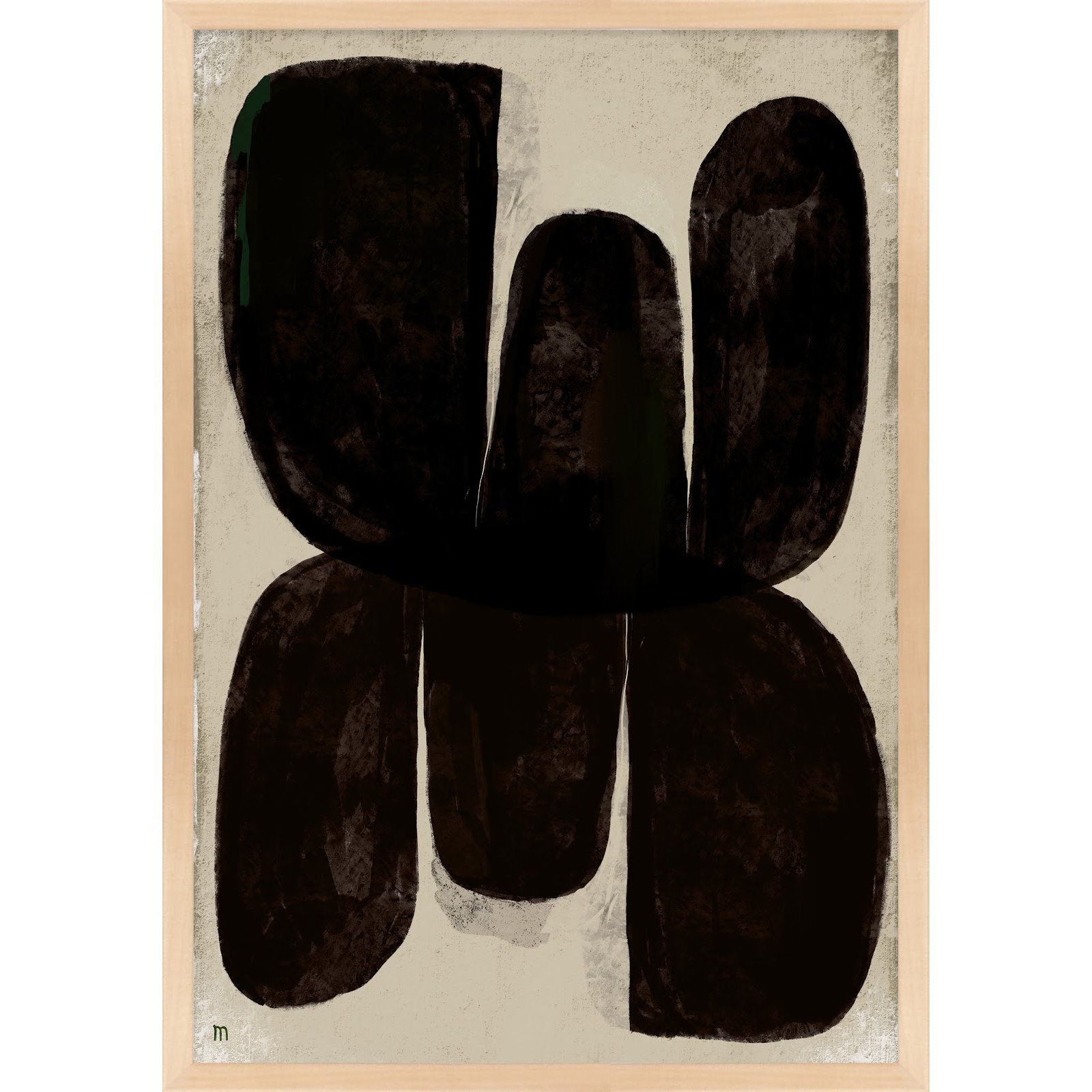 Night Butterfly by StudioM, Maple, 50" H x 35" W x 1.25" D