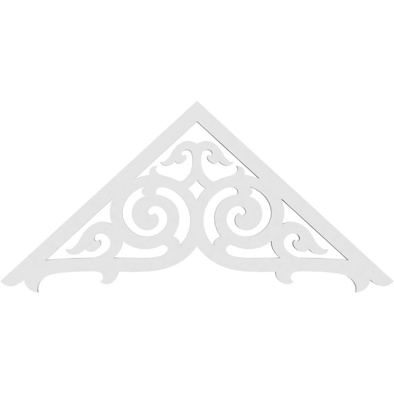 Athens Signature Urethane Gable Pediment, Primed Tan, 16.5"H x 36"W, 11/12