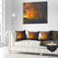 Coussin lombaire paysage magique