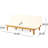 Wood Daybed With Water- Cushions And Stylish Slat Paneling, Convertible, 76.02 X 42.28 12.38, Beige Color Convertible Function Cushions, Panels, 76.02W 42.28D 12.38H,