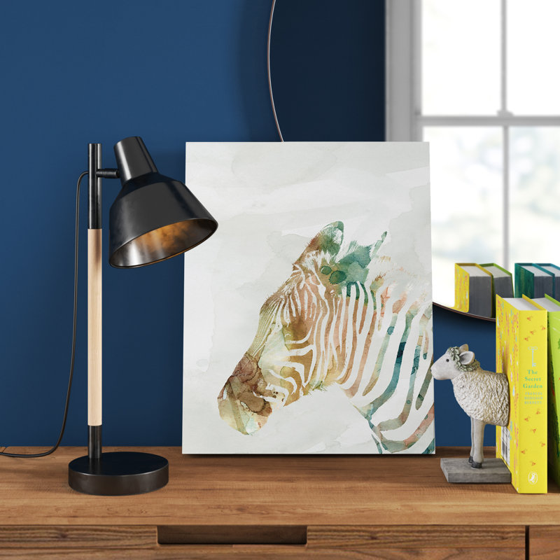 Reproduction d'art sur toile tendue, "African Zebra", H 20 po x l 16 po x P 1,5 po