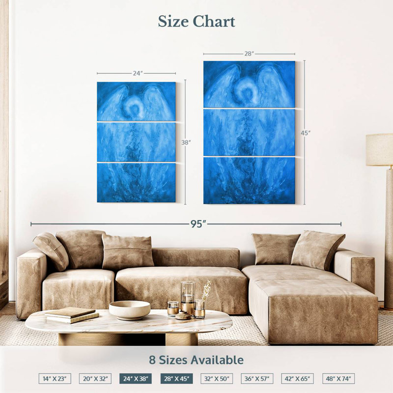 Blue Angel, 38" H x 24" W