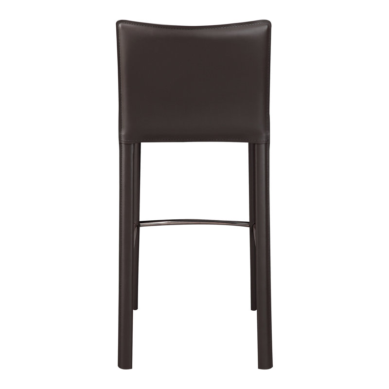 Panca Counter Stool, Cream Faux Leather, Counter Stool (26" Seat Height)