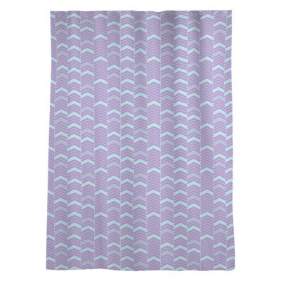 Panneau de rideau simple à passe-tringle à chevrons Stephenie