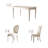 Luxury Rectangular Solid Wood Dining Table Sets-107838653