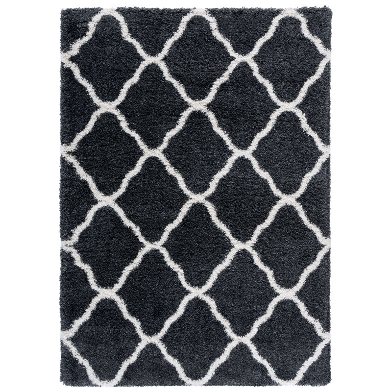 Darrold Hudson Shag Performance Geometric Rug, Rectangle 5'3" x 7'6"