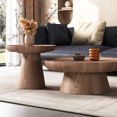 Light luxury minimalist solid wood coffee table