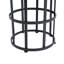 Table d'appoint en céramique avec structure en fer thermolaqué - Décoration de patio légère et résistante aux intempéries