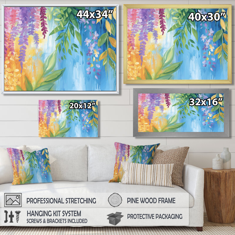 «Summer Jungle Path To Heaven I», reproduction d'art sur toile, H 24 po x l 32 po, Blanc