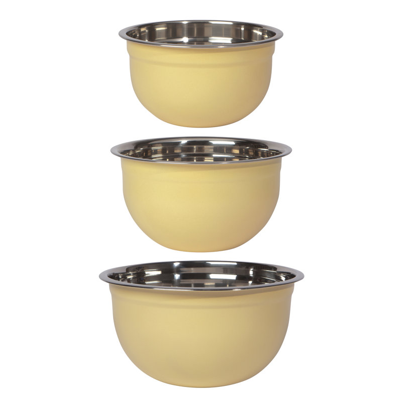 Ensemble de bols à mélanger 3 pièces, Jaune