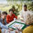 Folding Mahjong Table,portable 4-player Card Game Table With Cup Holders,white