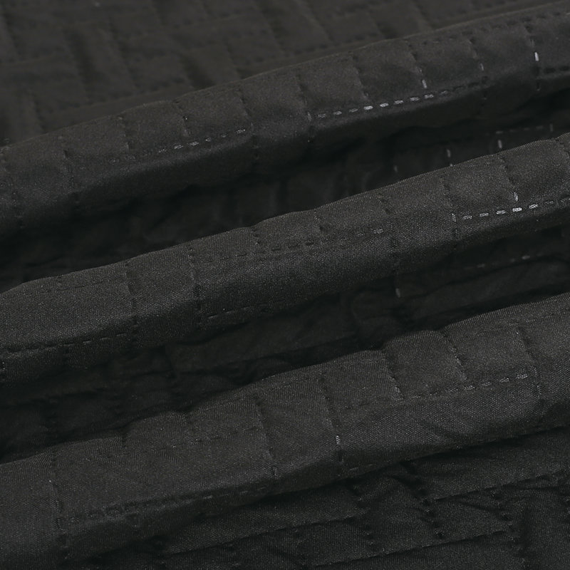 Jade Modern & Contemporary Geometric Shapes Coverlet, Black, Queen Bedspread + 2 Shams