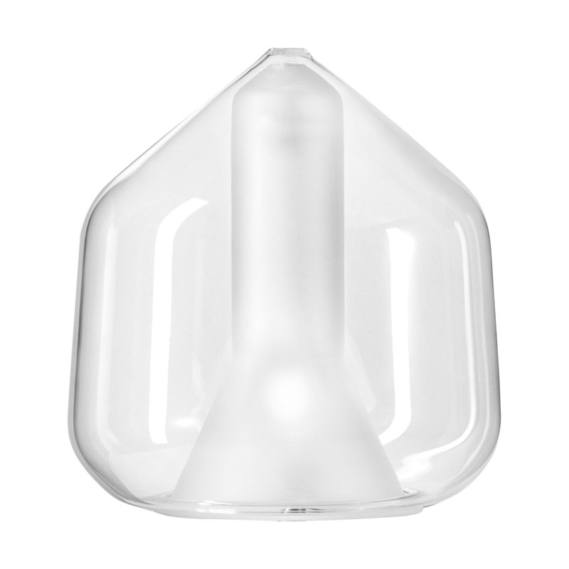 Colusa 1 - Light Gold Teardrop Pendant, Clear Borosilicate