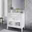 Meuble-lavabo autoportant avec tablette de rangement-1193817896
