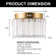 Jemmison Crystal LED Flush Mount with 3CCT Function