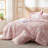 Bedsure Bed in a Bag - Reversible Flroal & Plant Pattern Printed with Comforters, Sheets, Pillowcases & Shams-110389529