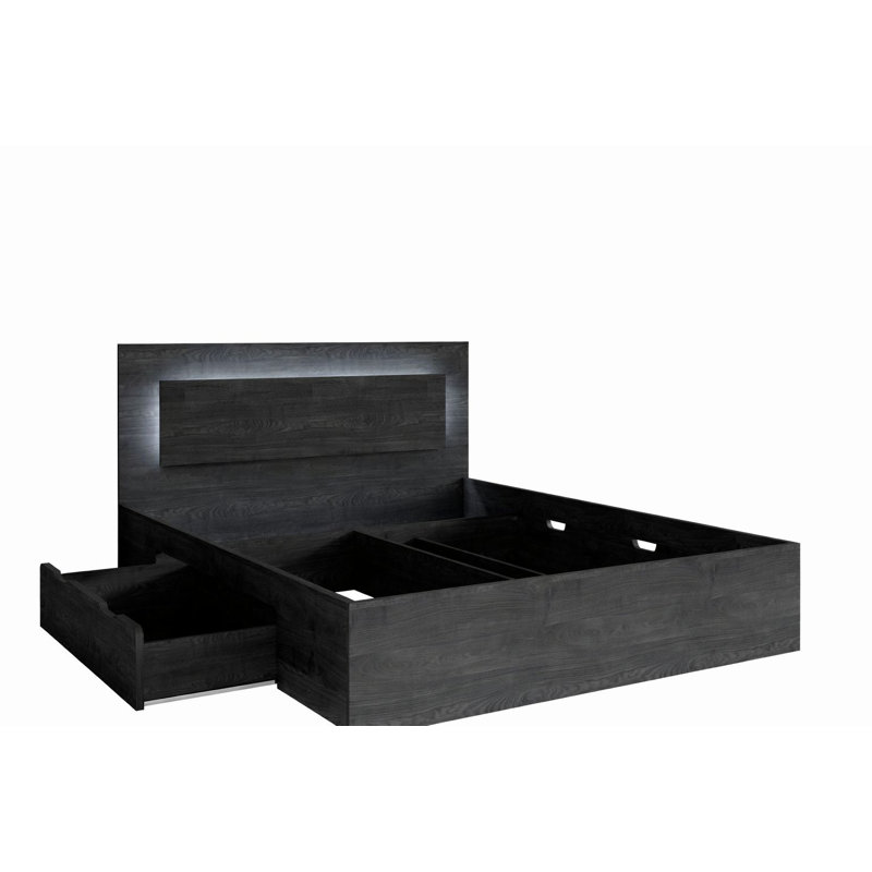 Bed, Portland Ash, European Kingsize (160 x 200 cm)