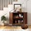 Buffet 40 "avec porte coulissante - Noyer