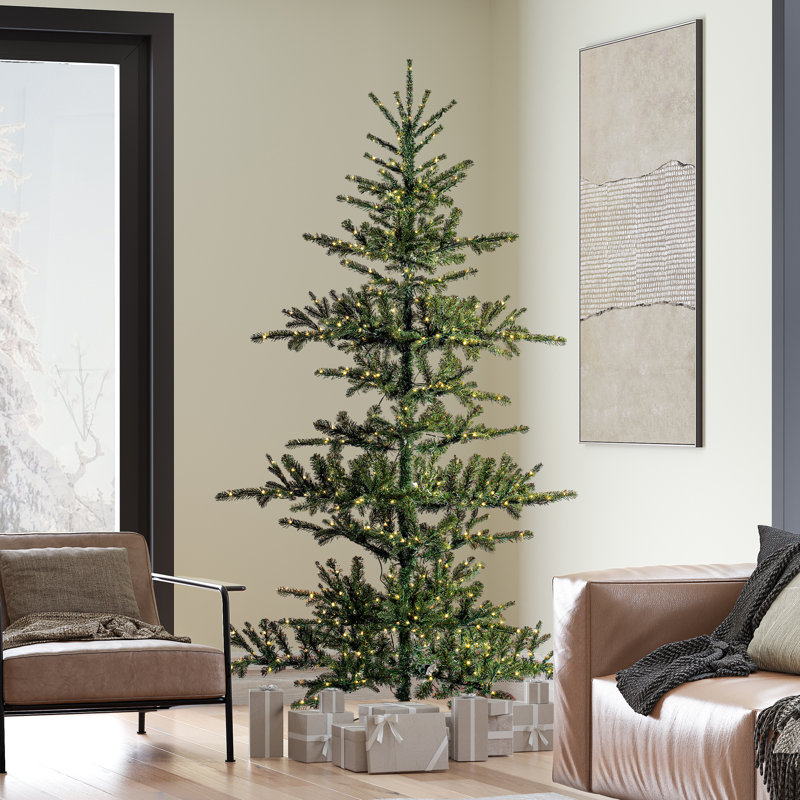 7.5' H Lighted Artificial Pine Christmas Tree