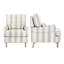 Fauteuil d'appoint Rickon de style ferme, avec coussin lombaire, fauteuil rembourré pour salon, chambre à coucher, bureau à domicile (ensemble de 2)-131402067