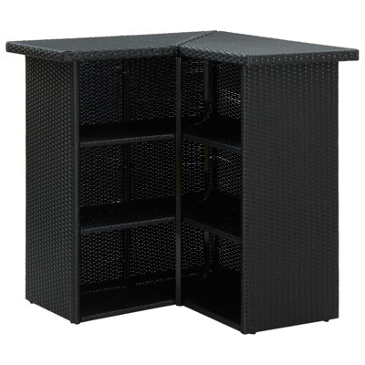 Francesco Rattan Bar Table
